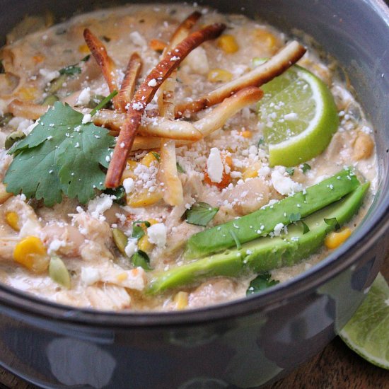 Slow Cooker White Chicken Chili