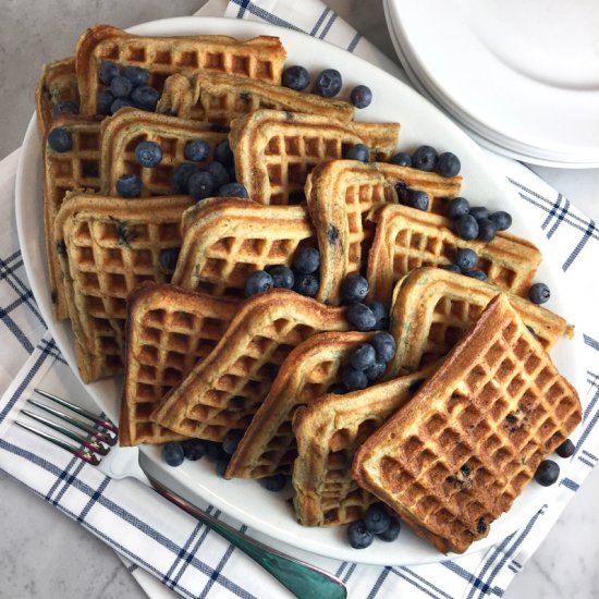 Blueberry Buttermilk Waffles