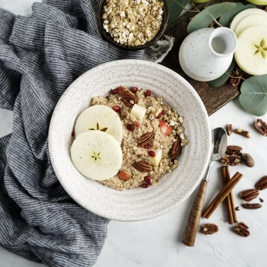 Apple Cinnamon Steel Cut Oatmeal