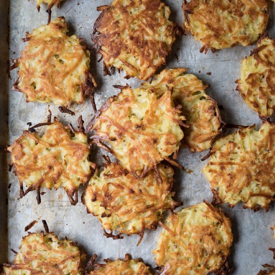 Oven Baked Potato Latkes