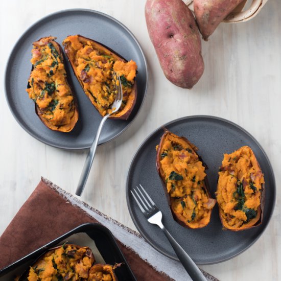 Twice-Baked Sweet Potatoes