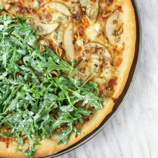 Caramelized Onion and Pear Pizza