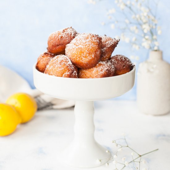 Lemon ricotta doughnuts