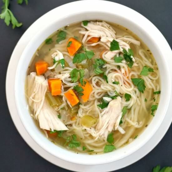 Slow Cooker Chicken Noodle Soup