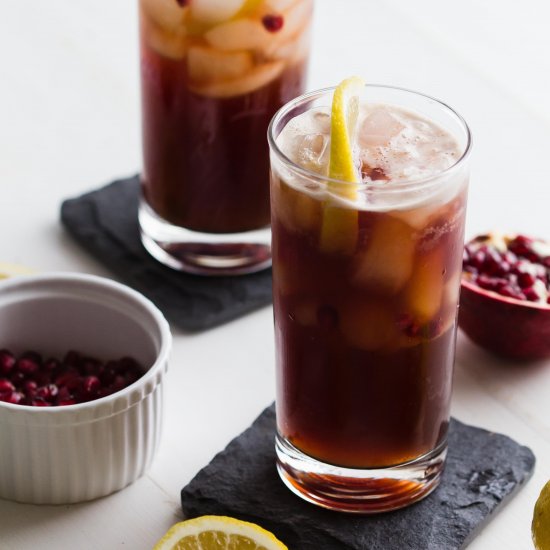 Cold Brew + Pomegranate Soda