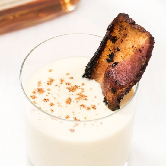 Maple bourbon bacon eggnog