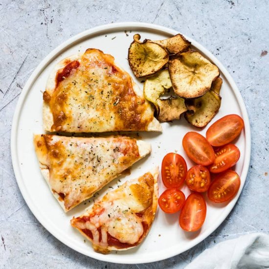 5 Mins Air Fryer Pita Bread Pizza