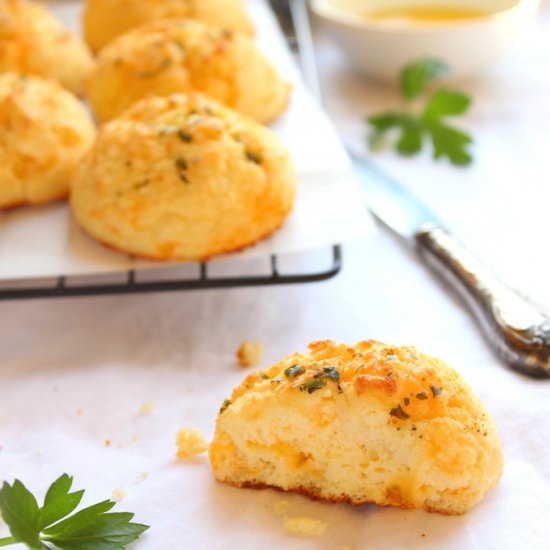 Cheese and Garlic Cream Biscuits