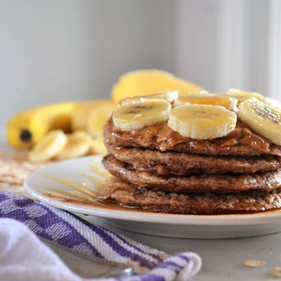 Healthy Oatmeal Protein Pancakes