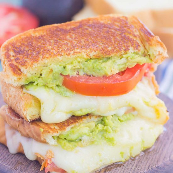 Tomato, Avocado Grilled Cheese