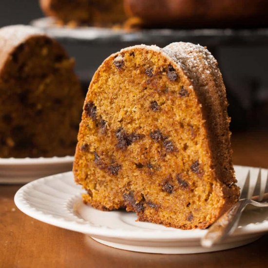 Pumpkin Chocolate Chip Bundt Cake