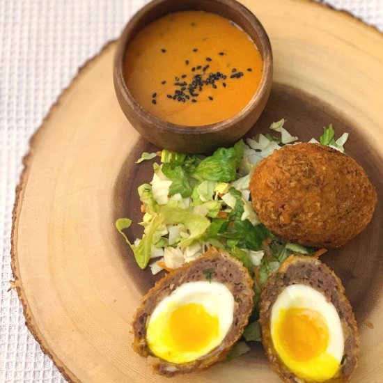 Dinosaur Eggs (Scotch Eggs)