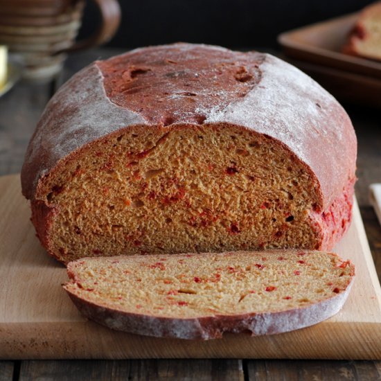 Whole Wheat Beetroot Bread