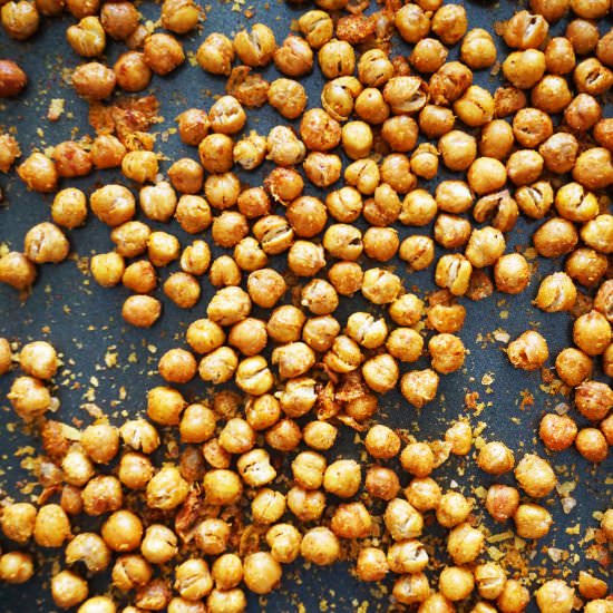 Crispy Baked Vegan Chickpea Snack