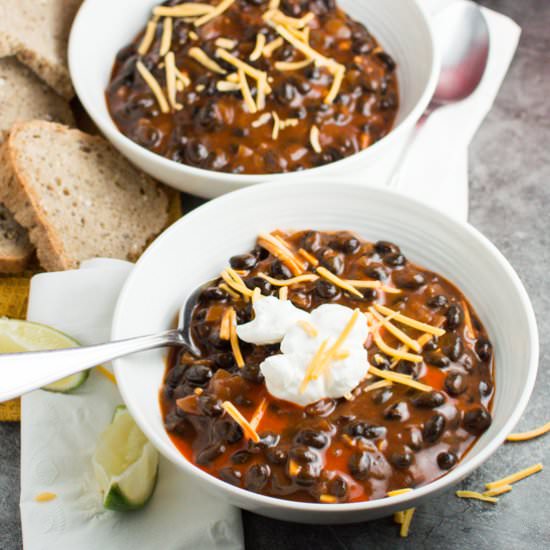 Smoky Black Bean Soup