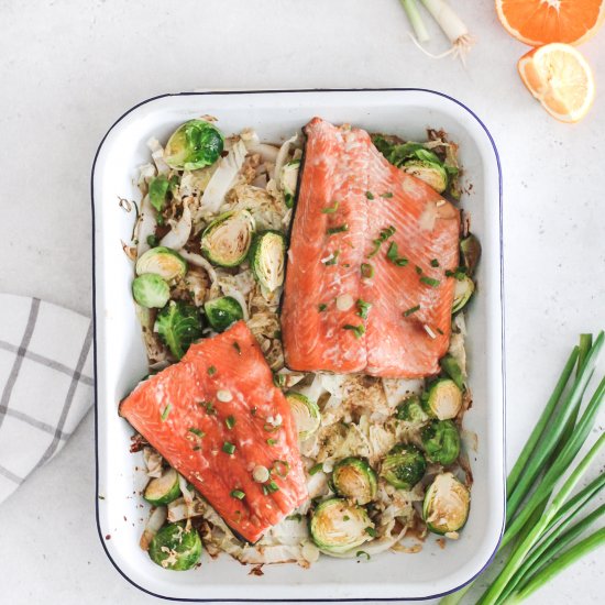 One Pan Orange Ginger Salmon