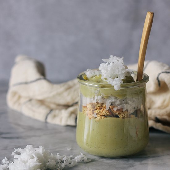 Vegan Pistachio Milk Pudding