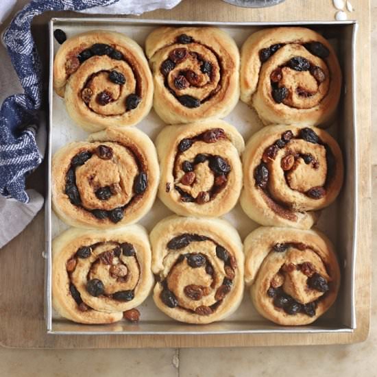 Egg Free Chelsea Buns