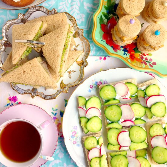 Tea Sandwiches 3 Ways