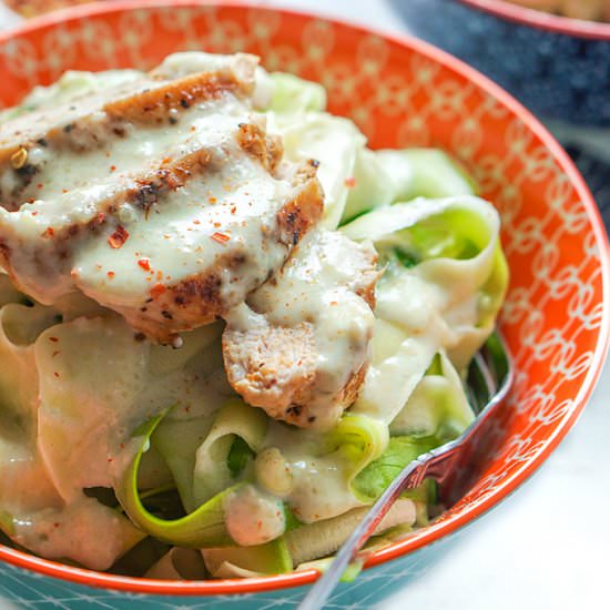 Keto Alfredo Sauce with Chicken