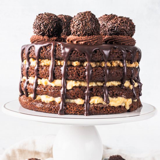 Vegan German Chocolate Cake