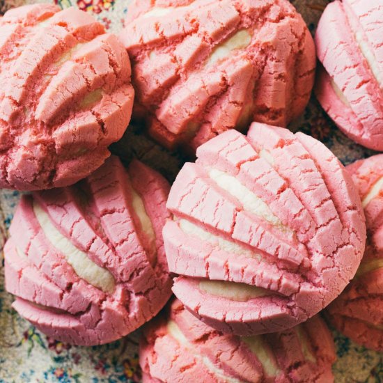 Pink Conchas Pan Dulce