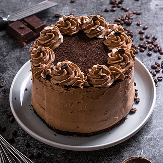 Dark Chocolate Mocha Cake