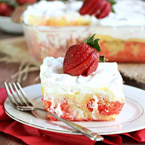 Strawberry Poke Cake Recipe