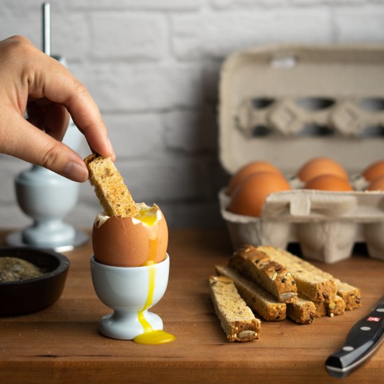 Soft Boiled Eggs with Toast Soldier