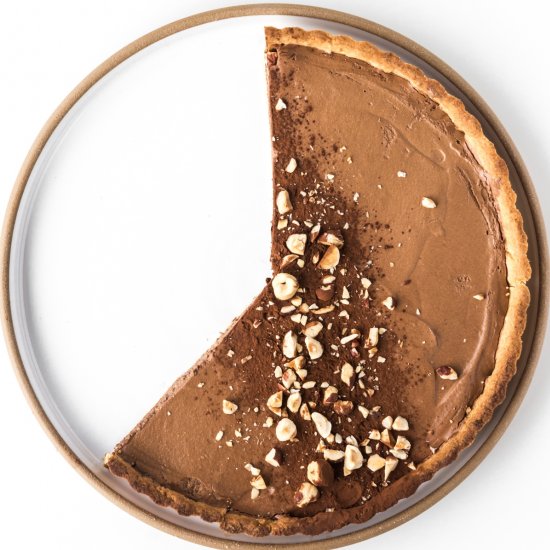 chocolate hazelnut mousse tart