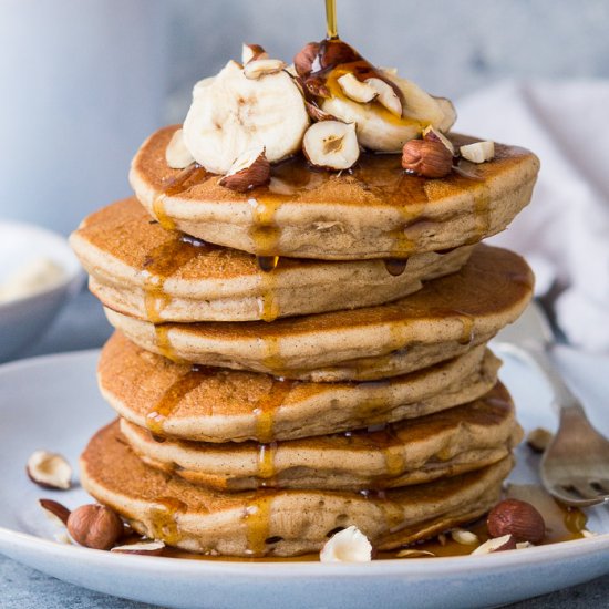 Fluffy Vegan Banana Pancakes