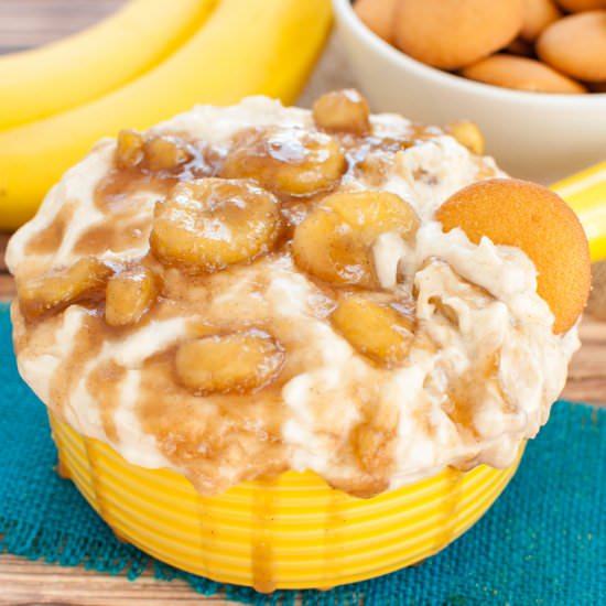 Bananas Foster Cheesecake Dip