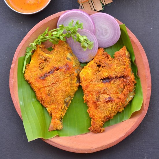 Pomfret Rava Fry