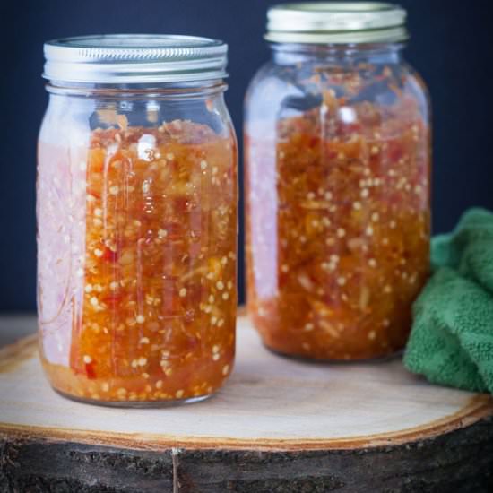 Fermenting Peppers