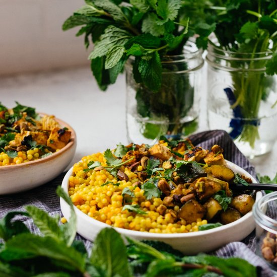 Lemon Tagine Chicken and Couscous