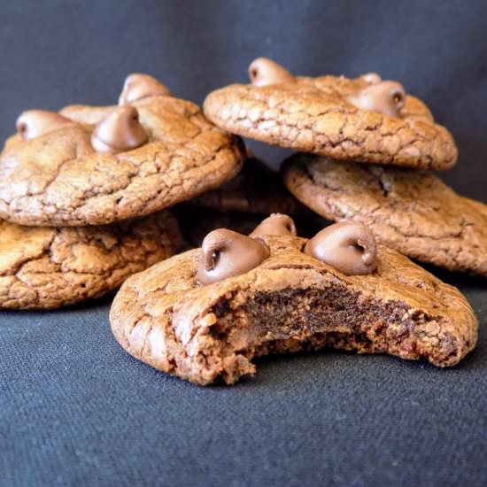 Fudgy Mocha Chip Cookies