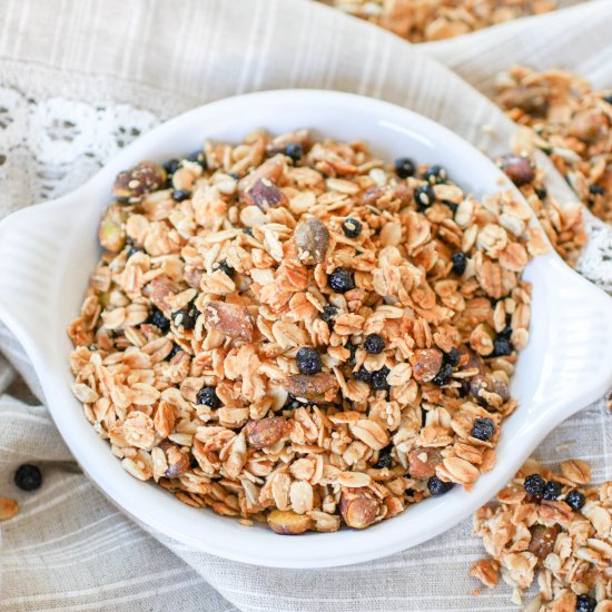 Blueberry Pistachio Granola