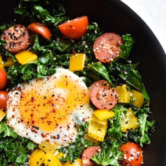 Kale and Egg Skillet