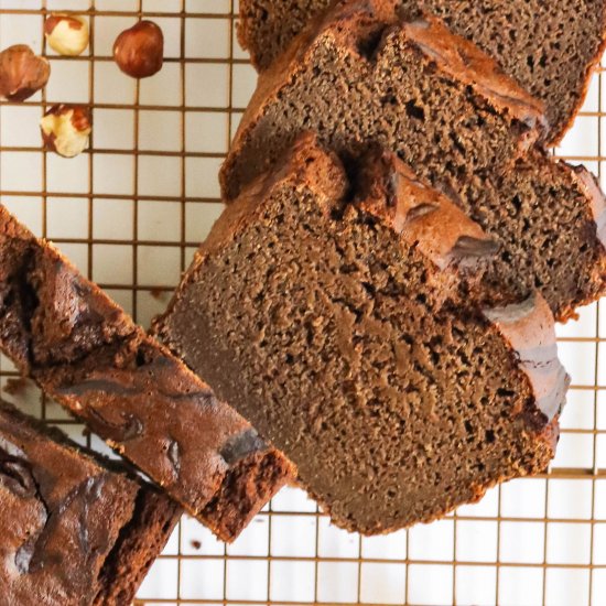 Healthy Nutella Banana Bread