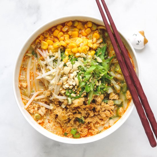 Vegan Sesame Tantanmen (ramen)