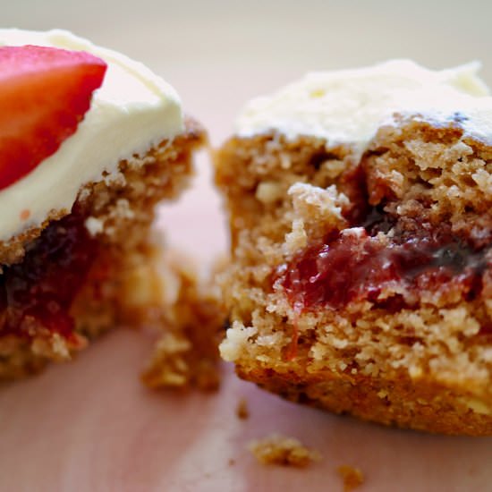 Strawberry&White Chocolate Cupcakes