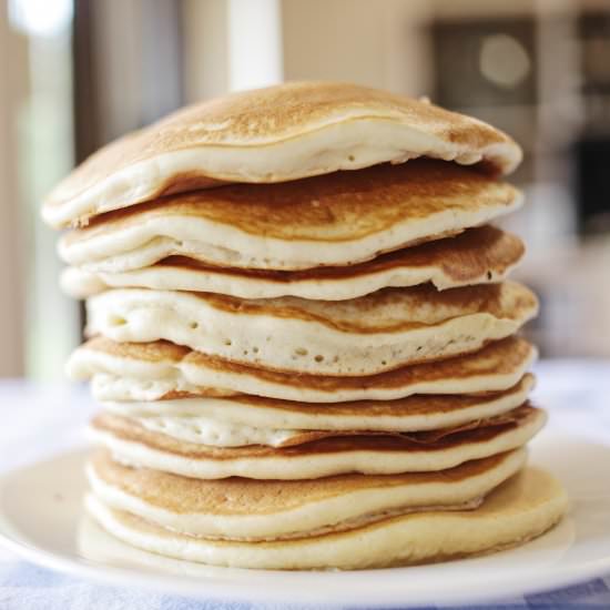 Vanilla Pancakes & Strawberry Jam