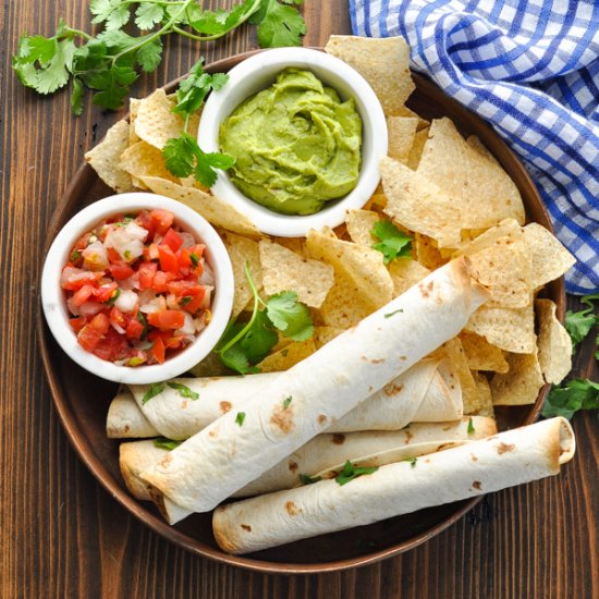 4-Ingredient Baked Taquitos