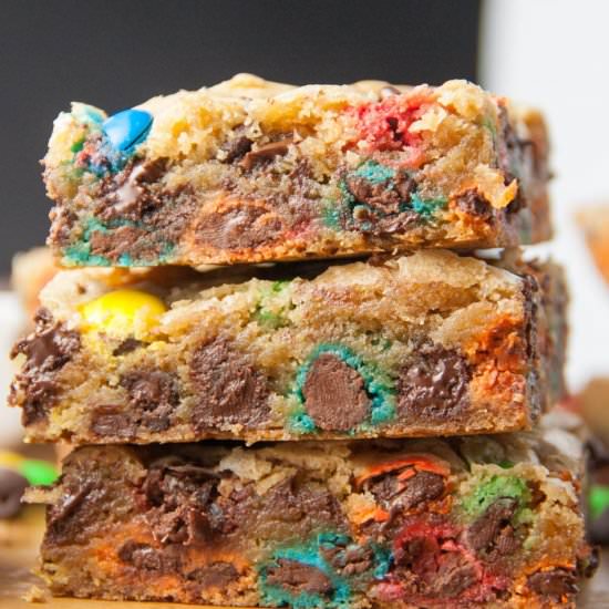 M&M Cookie Bars