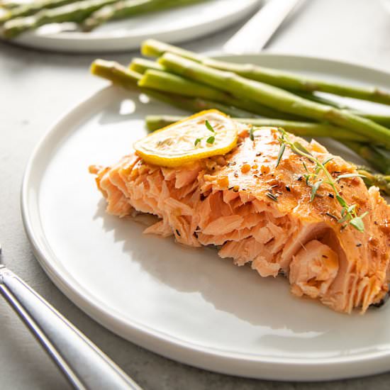 maple glazed salmon