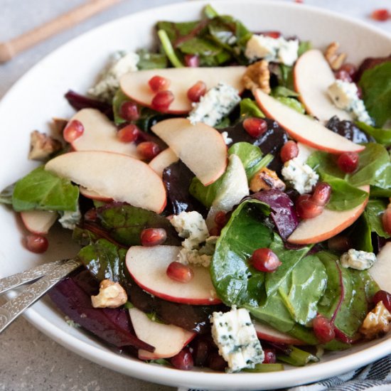 Apple, Blue Cheese & Pomegranate