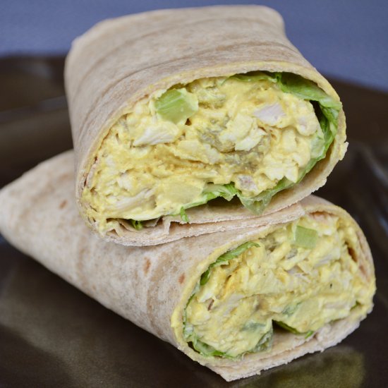 Curried Chicken Salad Wraps