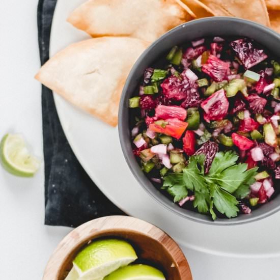 Sweet and Tangy Blood Orange Salsa