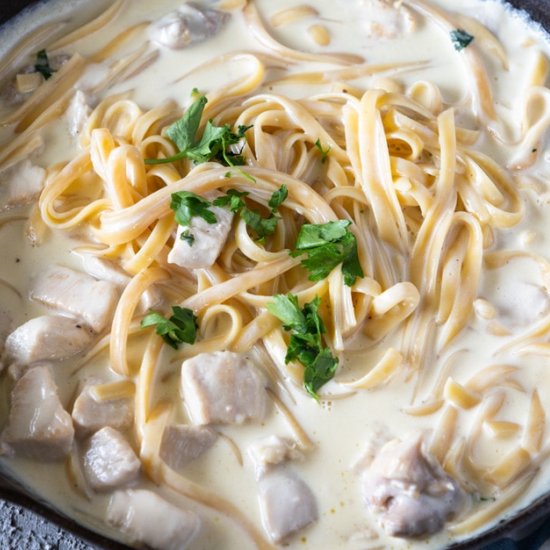 Fettuccine Alfredo with Chicken