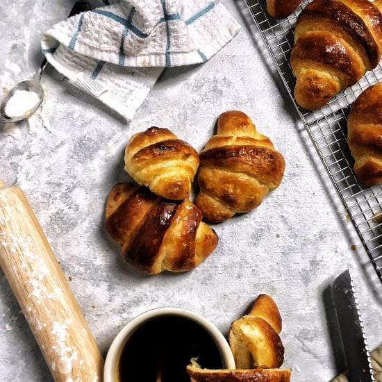 Mochi Stuffed Croissants